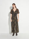 Sawyer Dress (Midnight Flora) Moss