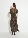 Sawyer Dress (Midnight Flora) Moss