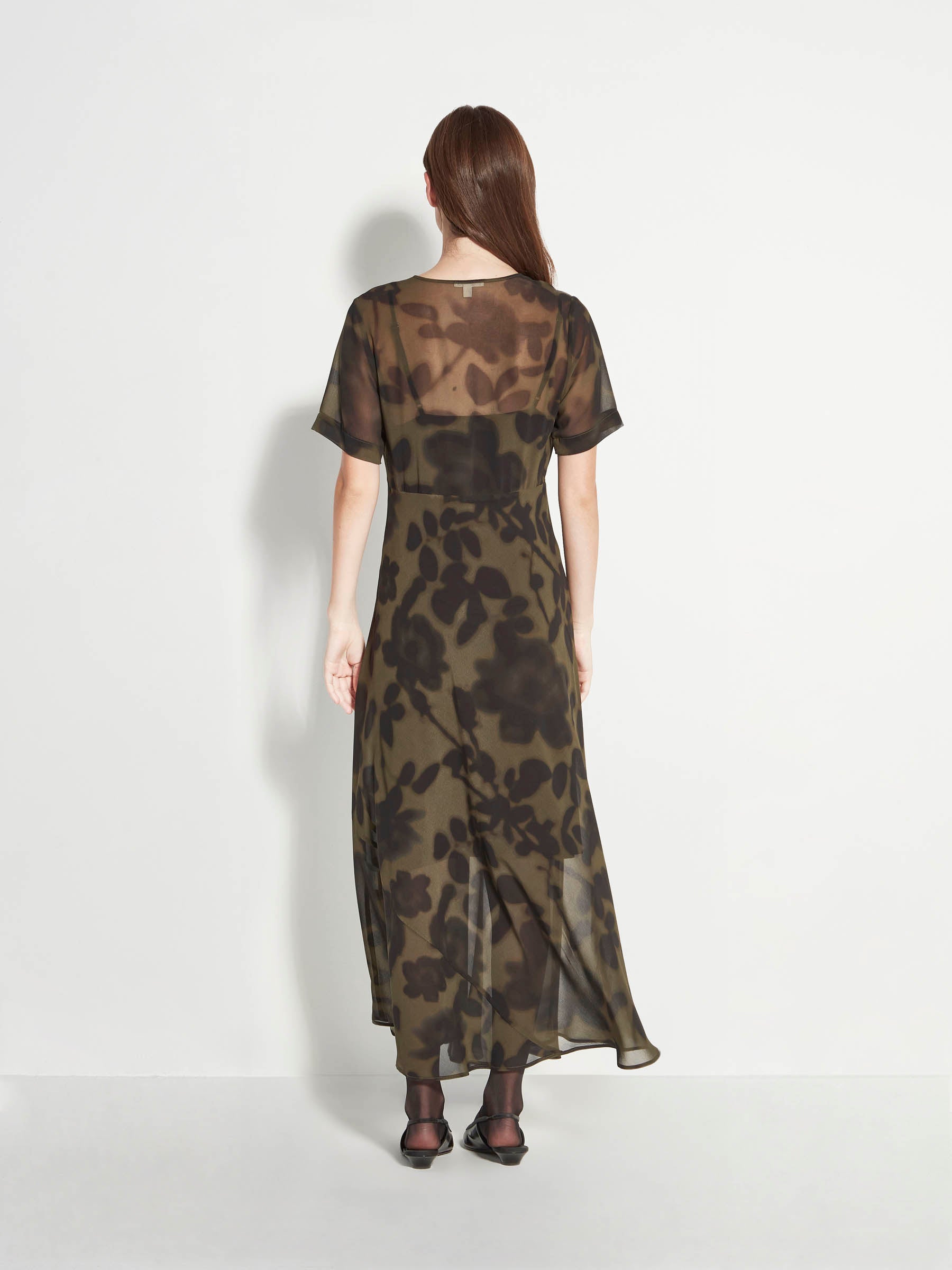 Sawyer Dress (Midnight Flora) Moss
