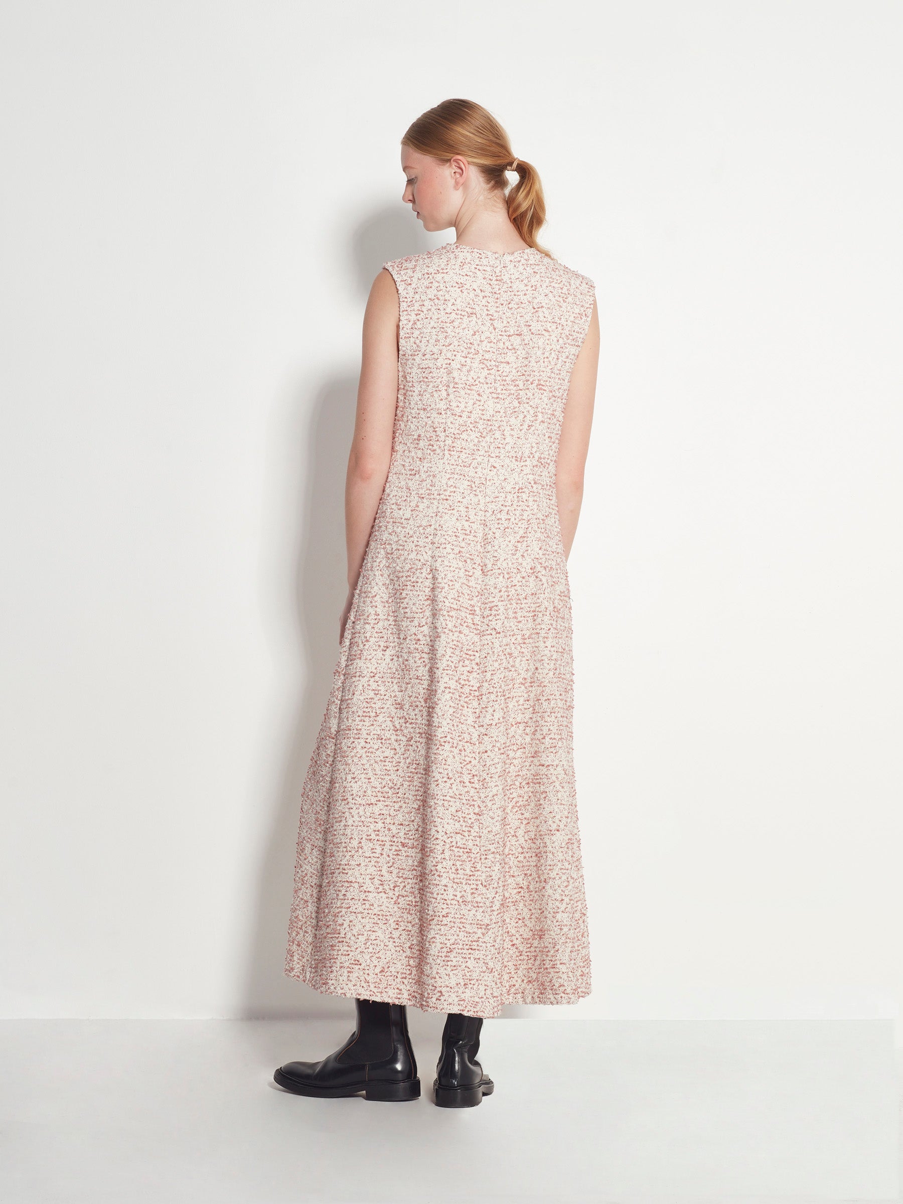 Monroe Dress (Pastel Boucle) Marshmallow