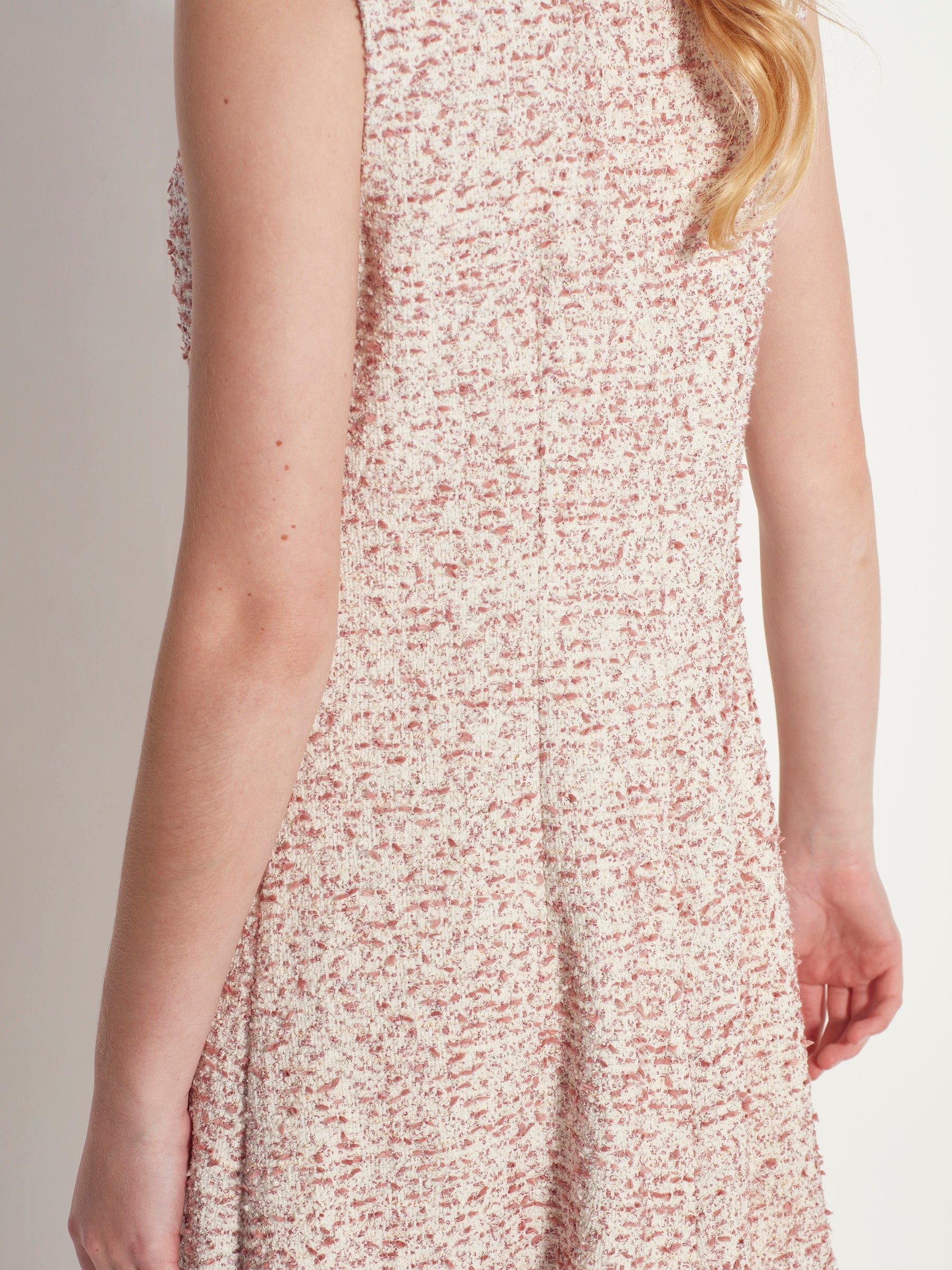 Monroe Dress (Pastel Boucle) Marshmallow