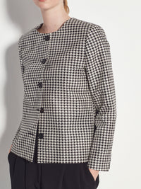 Mimi Jacket (Petite Houndstooth) Mono