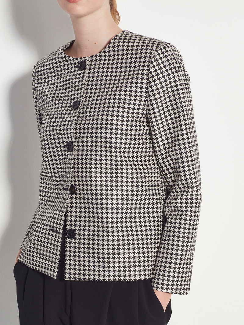 Mimi Jacket (Petite Houndstooth) Mono