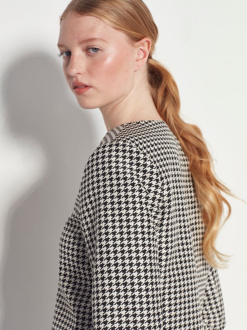 Mimi Jacket (Petite Houndstooth) Mono