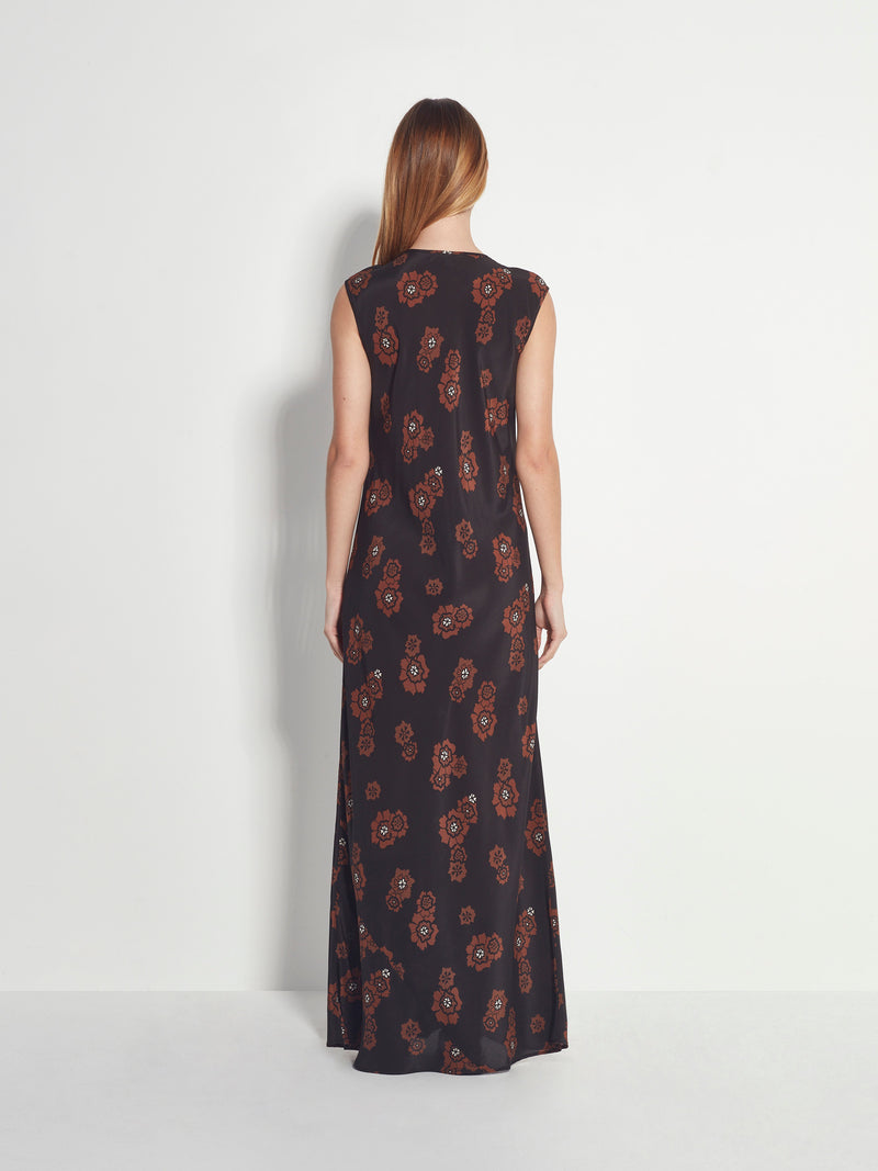 Kenna Dress (Star Anise Silk CDC) Cacao