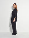 Emi Jacket (Wool Crepe) Black