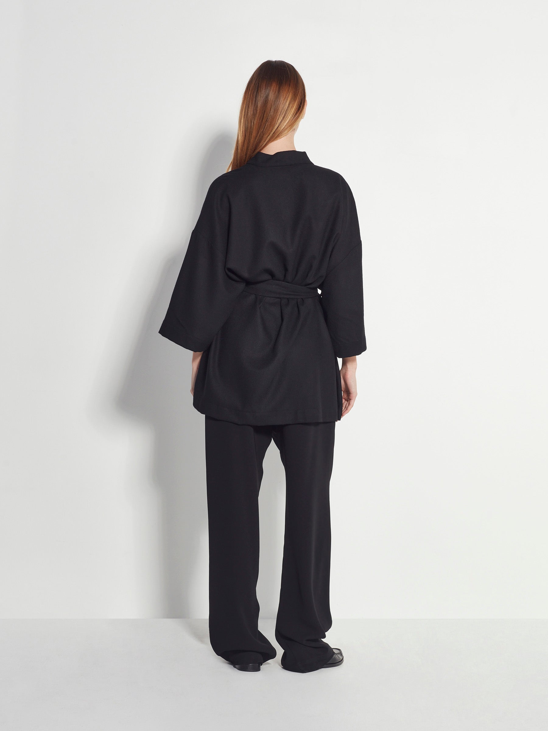 Emi Jacket (Wool Crepe) Black