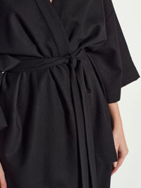 Emi Jacket (Wool Crepe) Black