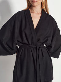 Emi Jacket (Wool Crepe) Black