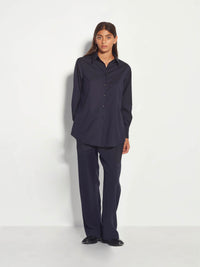 Elara Shirt (Wool Shirting) Ink