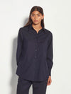 Elara Shirt (Wool Shirting) Ink