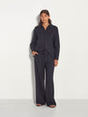 Elara Shirt (Wool Shirting) Ink