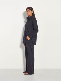Elara Shirt (Wool Shirting) Ink
