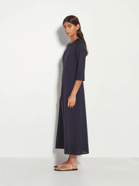Rosie Dress (Wool Shirting) Ink