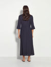 Rosie Dress (Wool Shirting) Ink