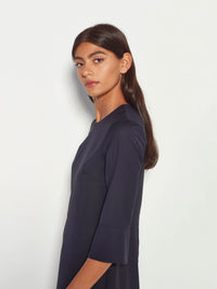 Rosie Dress (Wool Shirting) Ink