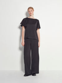 Loretta Top (Luxe Crepe) Black