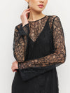Rosetta Dress (Peony Lace) Black Lace