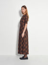 Carmy Dress (Plaid Wool) Burnt Tobacco