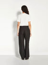 Boyfriend Pant (Wool Pinstripe) Black Sparkle