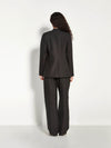 Lindsay Blazer (Wool Pinstripe) Black Sparkle