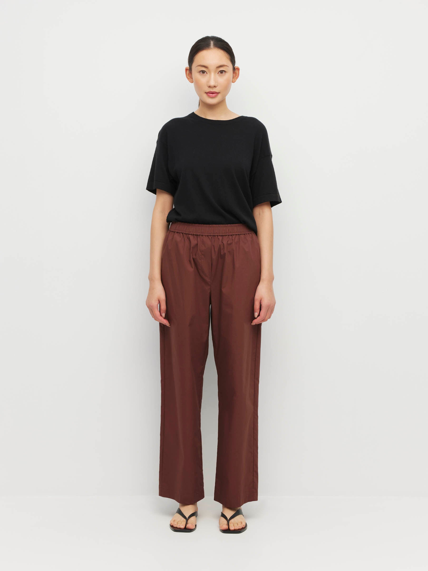 Ko Trouser (Crispy Cotton) Chestnut