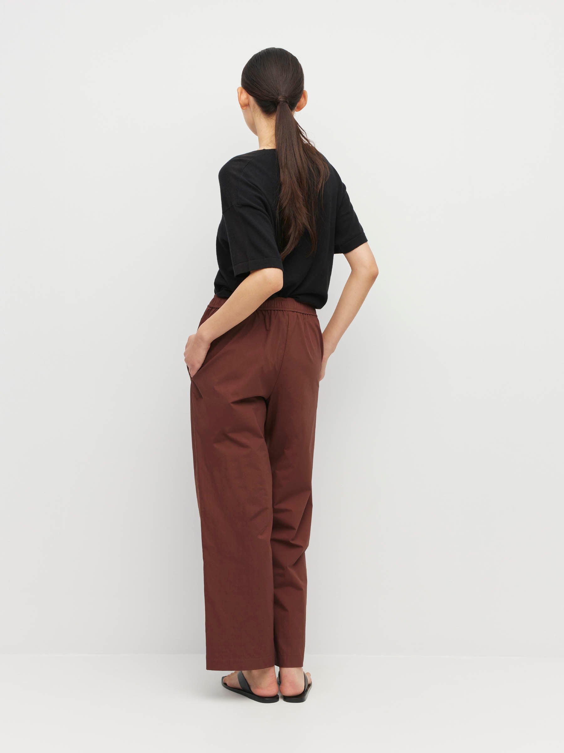 Ko Trouser (Crispy Cotton) Chestnut