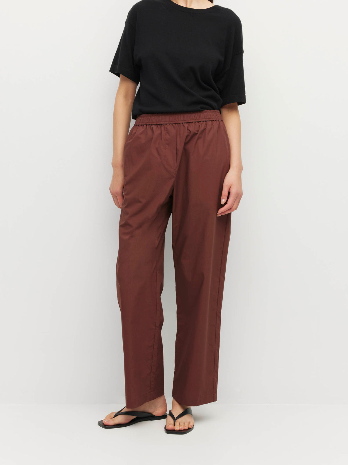 Ko Trouser (Crispy Cotton) Chestnut