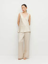 Ingrid Cami (Crepe Sheen) Champagne
