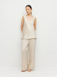 Ingrid Cami (Crepe Sheen) Champagne