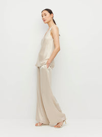 Ingrid Cami (Crepe Sheen) Champagne