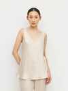 Ingrid Cami (Crepe Sheen) Champagne