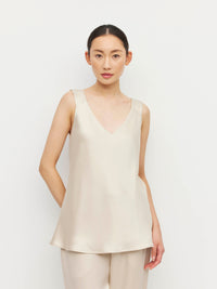 Ingrid Cami (Crepe Sheen) Champagne