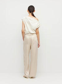 Koa Trouser (Crepe Sheen) Champagne
