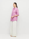 Eli Shirt (Floral Cotton Jacquard) Lilac