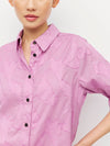 Eli Shirt (Floral Cotton Jacquard) Lilac