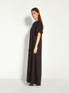 Emmy Dress (Floral Cotton Jacquard) Black