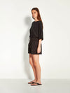 Robin Short (Floral Cotton Jacquard) Black