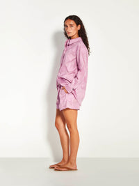Robin Short (Floral Cotton Jacquard) Lilac