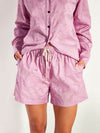Robin Short (Floral Cotton Jacquard) Lilac