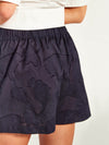 Robin Short (Floral Cotton Jacquard) Navy