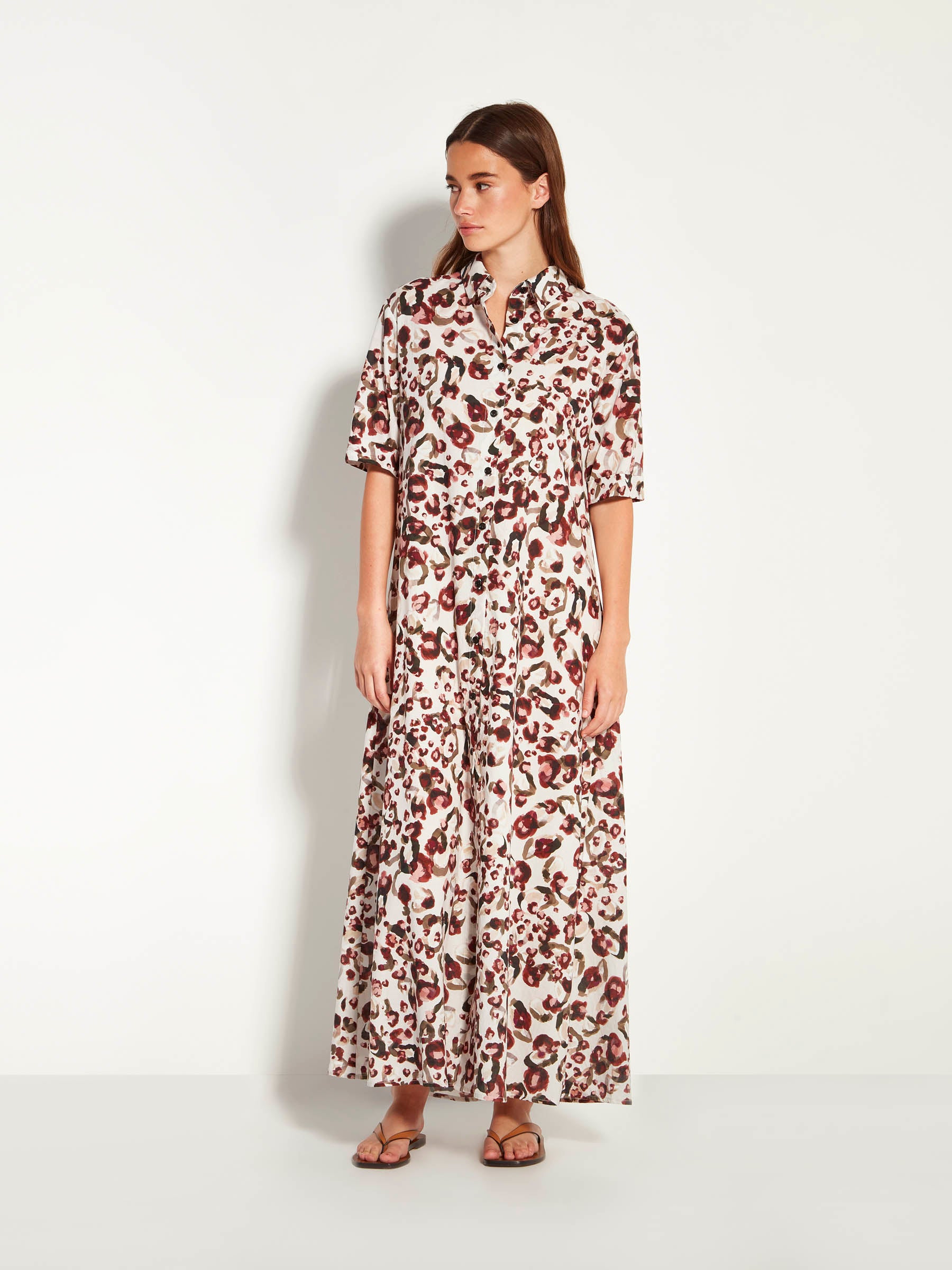 Isle Shirtdress (Leo Cotton) Savanna