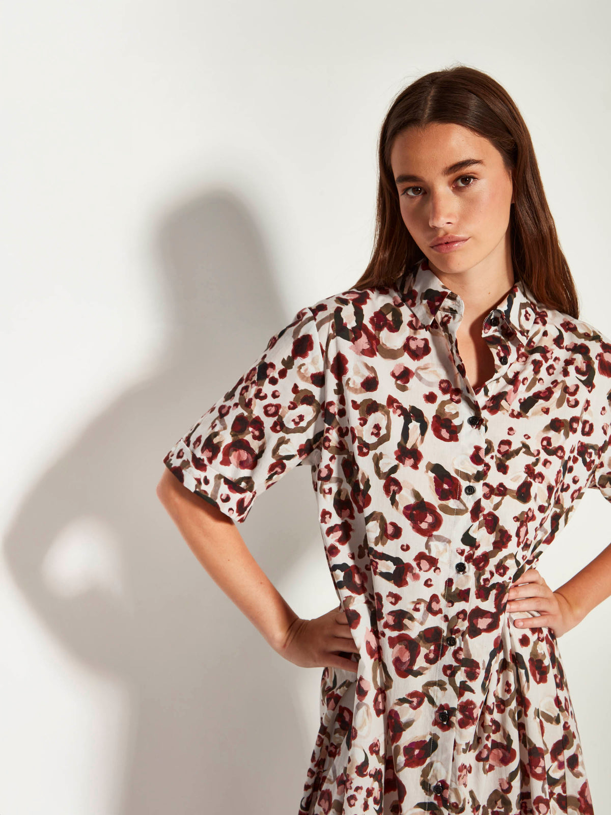 Isle Shirtdress (Leo Cotton) Savanna