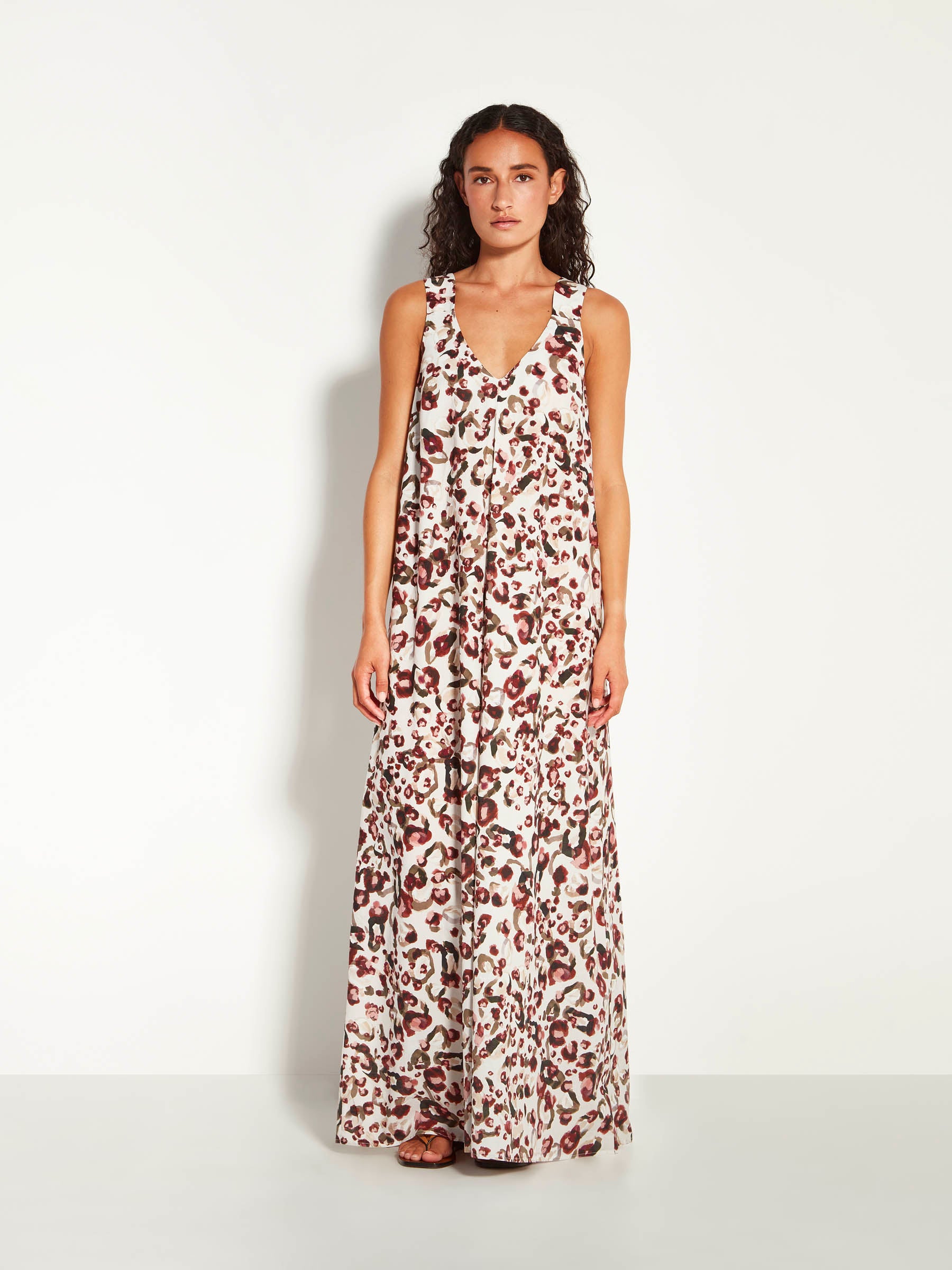 Violetta Dress (Leo Cotton) Savanna