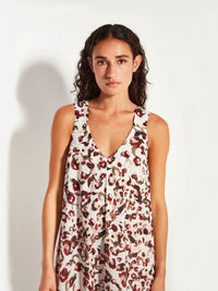 Violetta Dress (Leo Cotton) Savanna