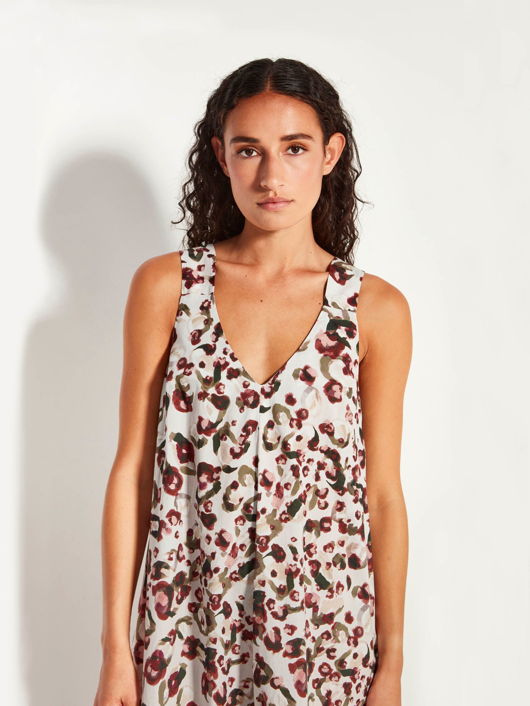 Violetta Dress (Leo Cotton) Savanna