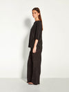 Nami T (Linen Knit) Black Knit