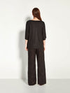 Nami T (Linen Knit) Black Knit