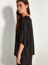 Nami T (Linen Knit) Black Knit