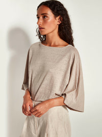 Nami T (Linen Knit) Stone Knit